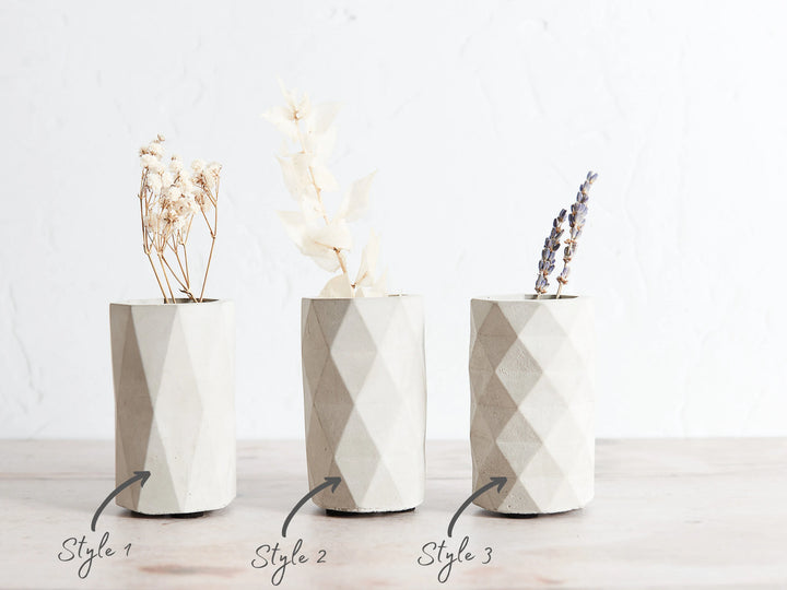 Geometric Concrete Vase Pots