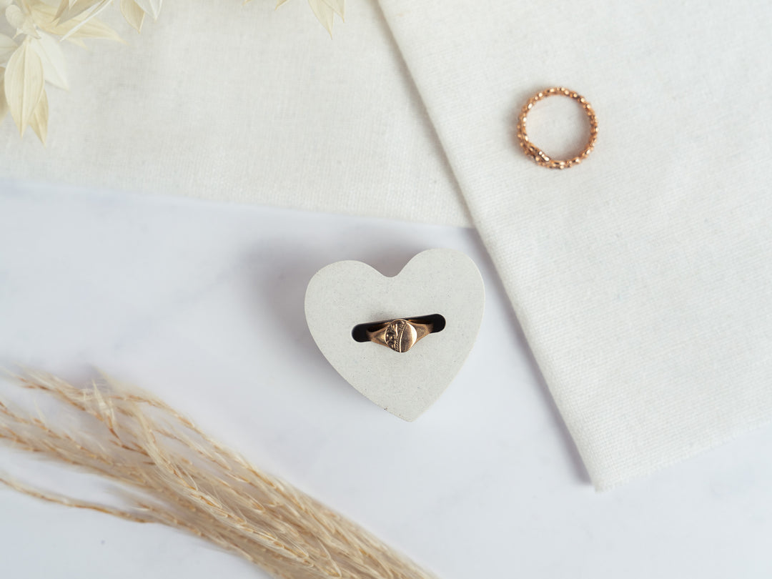 Heart-Shaped and Geometric Ring Holders