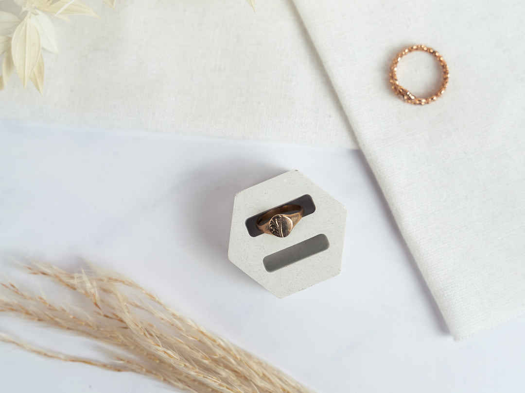 Heart-Shaped and Geometric Ring Holders