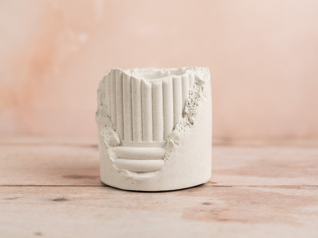 Cracked Pillar Plant Pot
