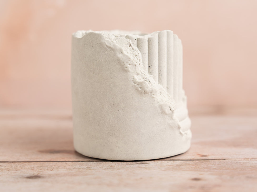 Cracked Pillar Plant Pot