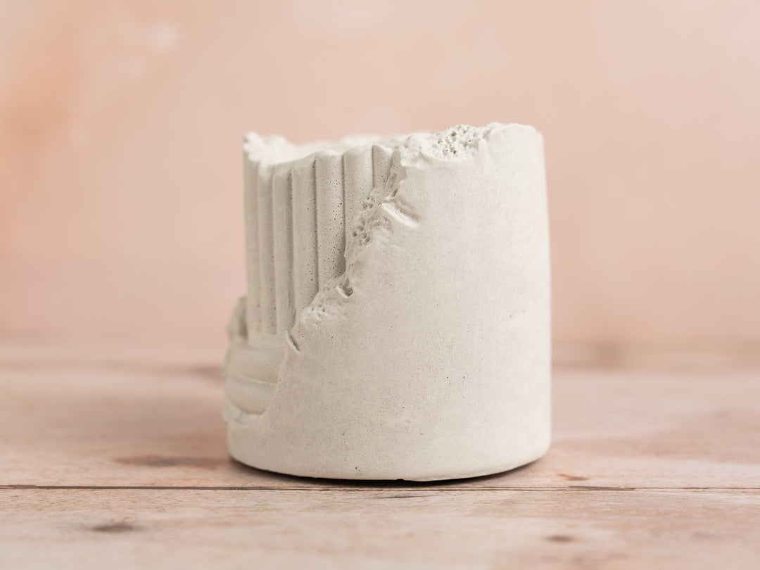 Cracked Pillar Plant Pot