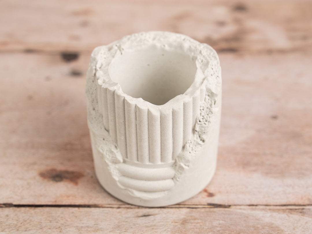 Cracked Pillar Plant Pot