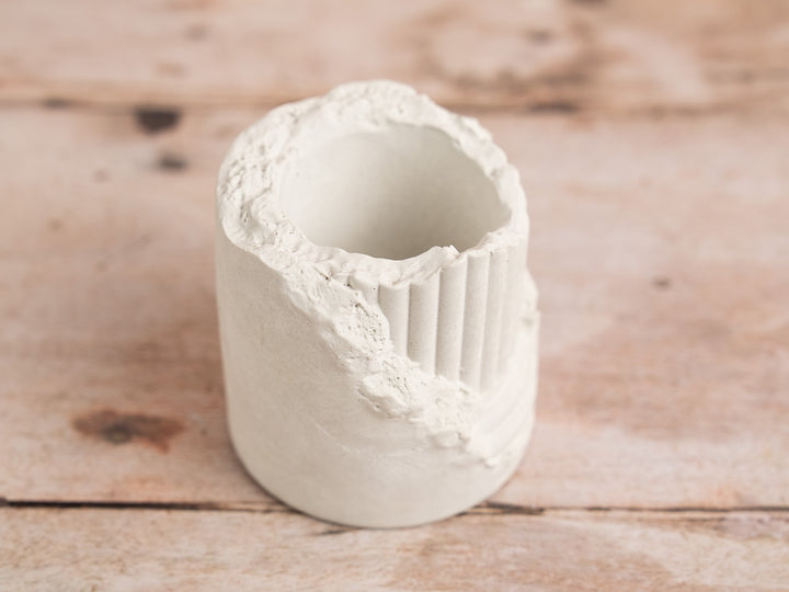 Cracked Pillar Plant Pot