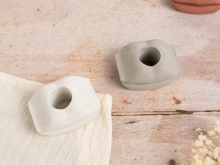 3D Stackable Lip Candle Stick Holders