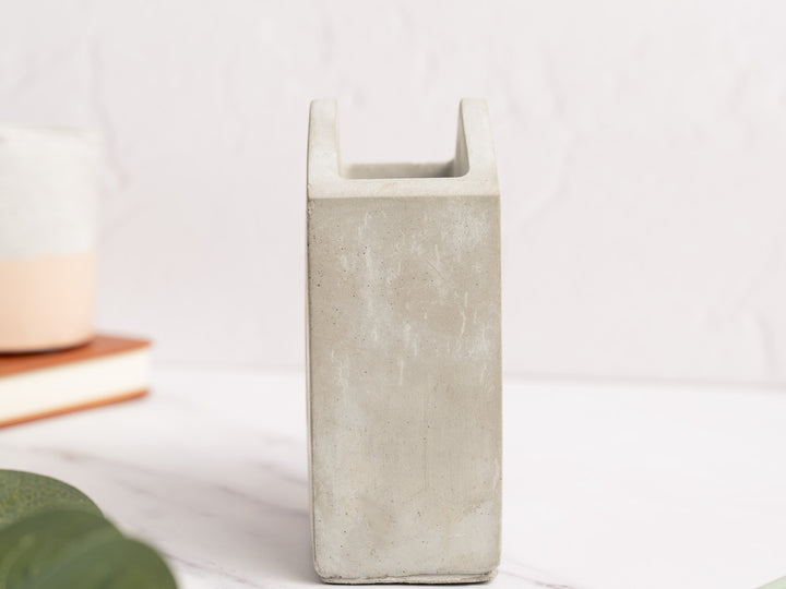 Concrete House Pot Shaped Bookends
