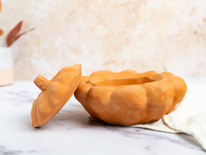 3D concrete Pumpkin Pots with Lid