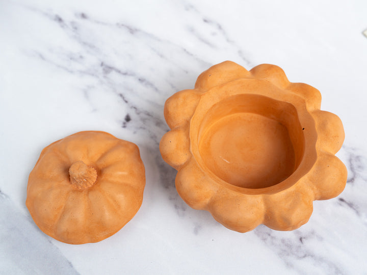 3D concrete Pumpkin Pots with Lid