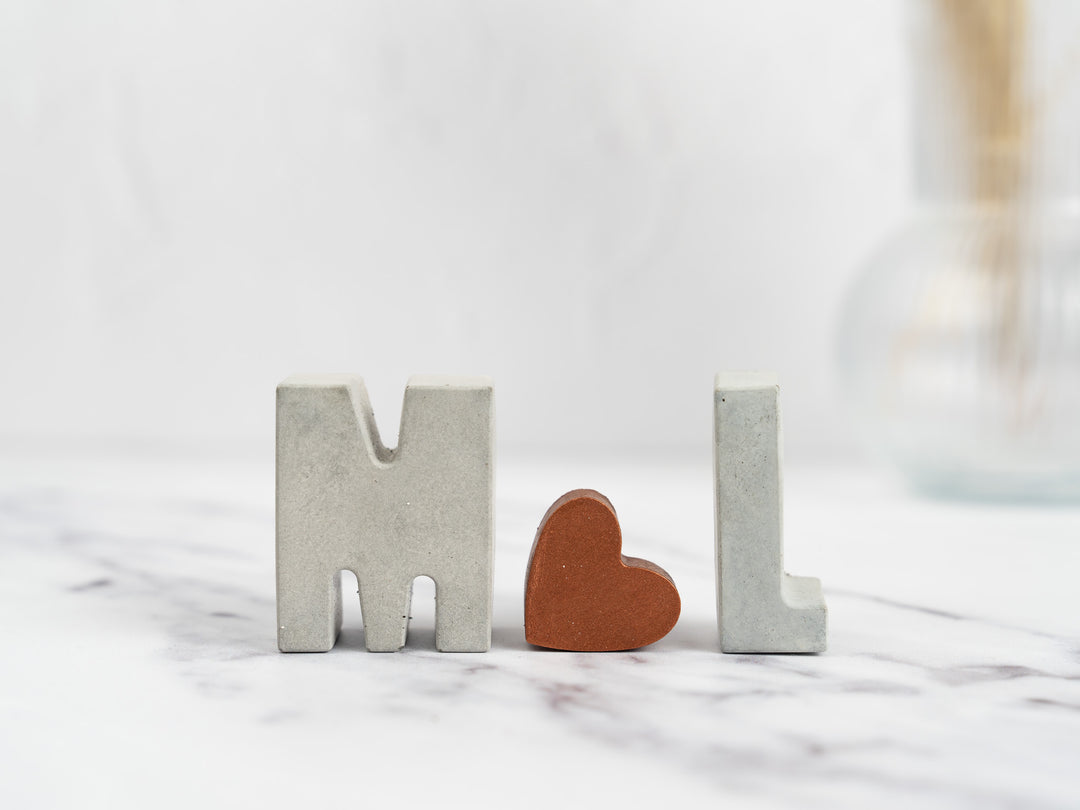 Concrete Initial Gift Set