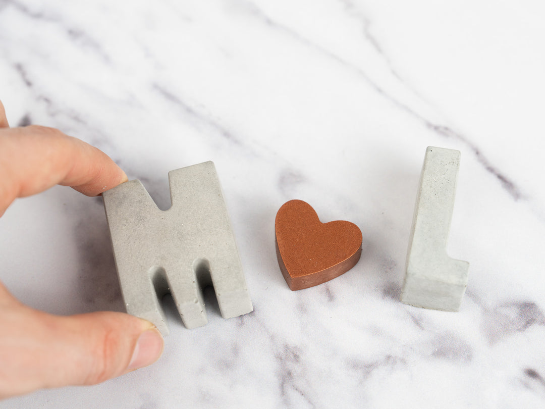 Concrete Initial Gift Set