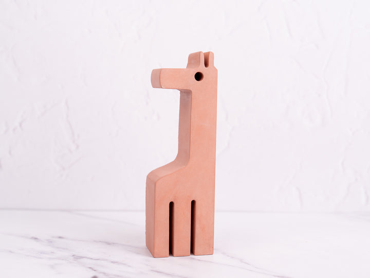 Concrete Giraffe Bookends