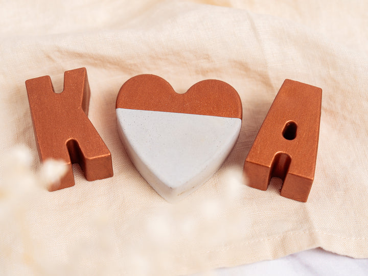 Copper and Concrete Initial Gift Set