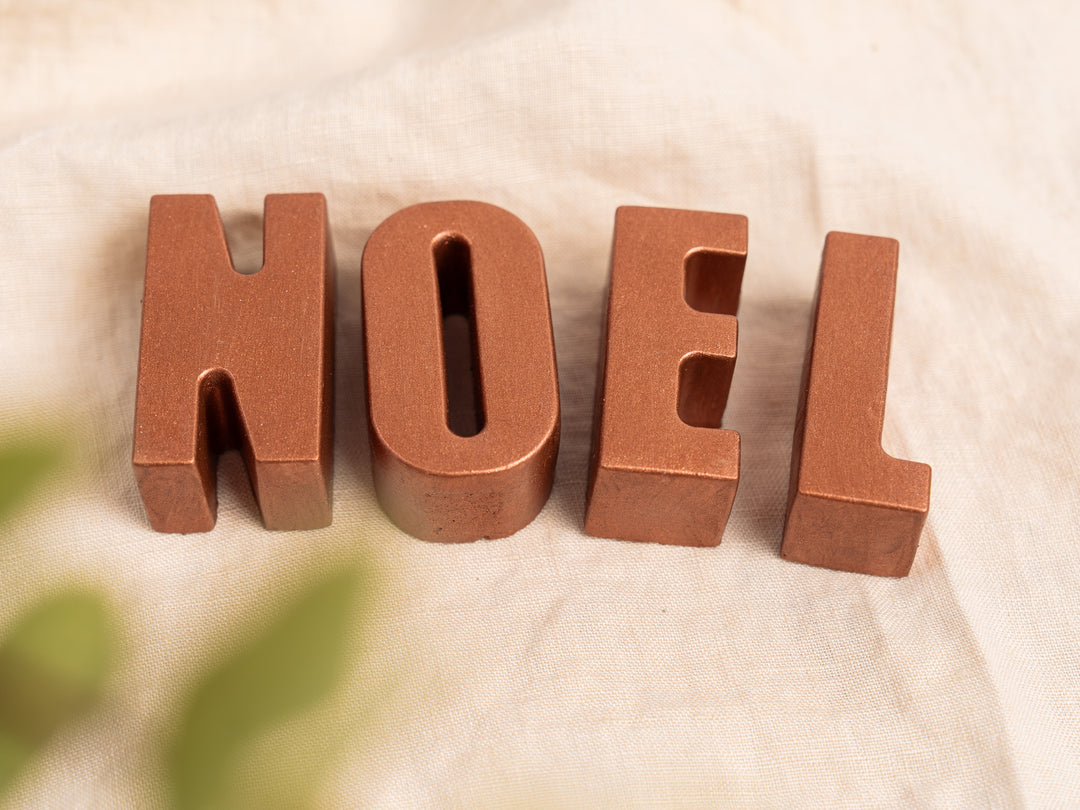 3D Copper Noel Sign