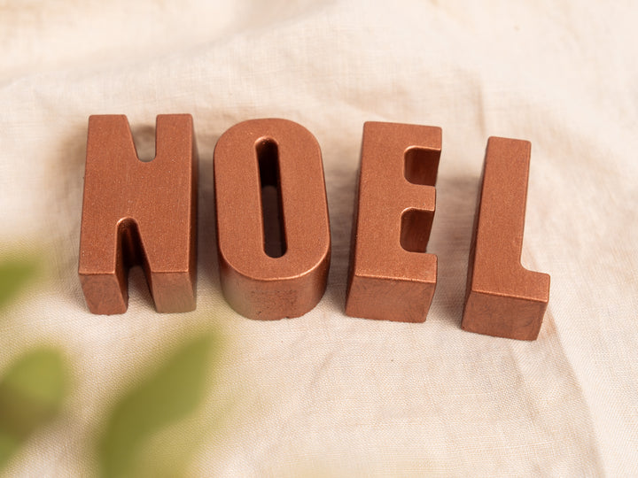 3D Copper Noel Sign