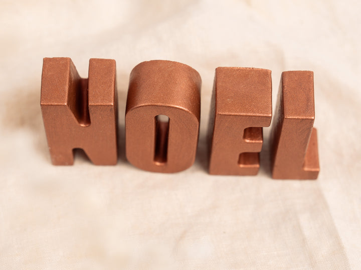 3D Copper Noel Sign
