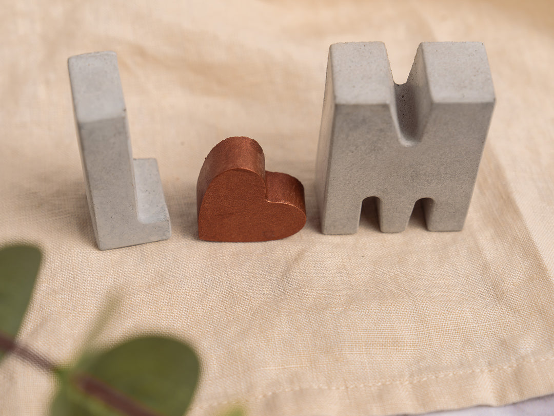 Concrete Initial Gift Set