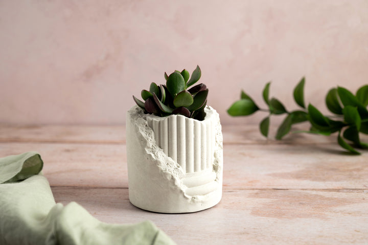Cracked Pillar Plant Pot