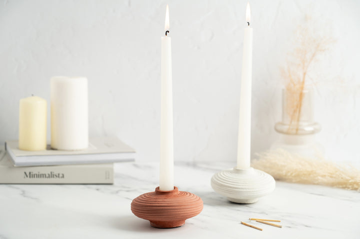 Round Saucer Shaped Candle Stick Holder