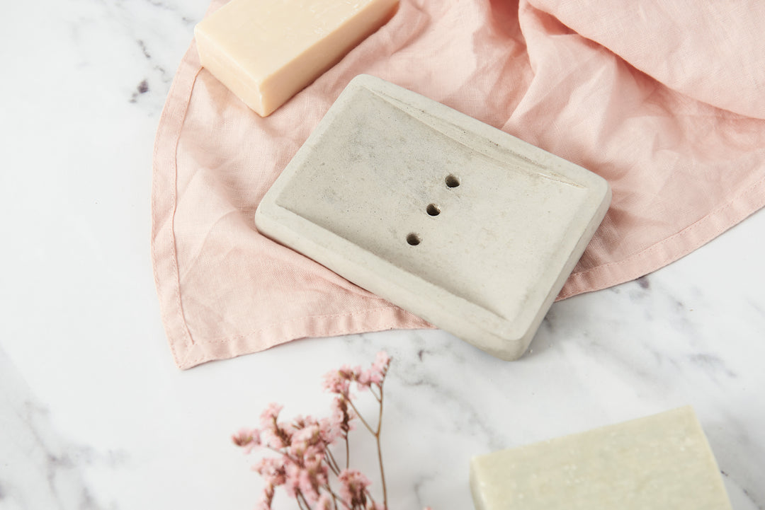 Concrete Draining Soap Dish