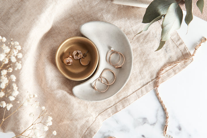 Sun and Moon Concrete Dish Set