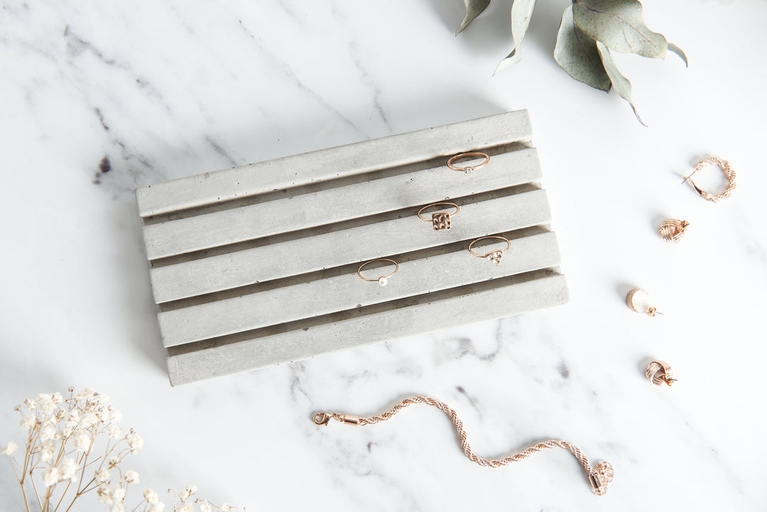Rectangular Concrete Ring Tray