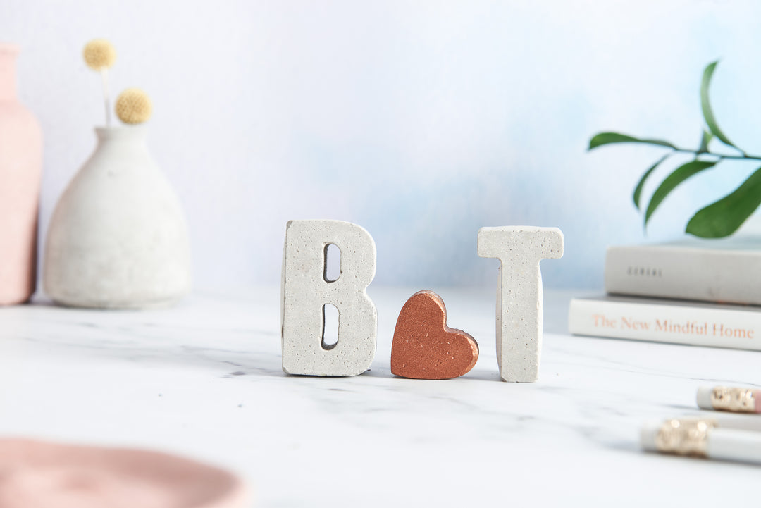 Concrete Initial Gift Set