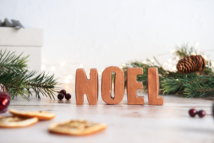 3D Copper Noel Sign