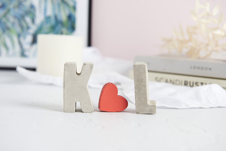 Pastel and Concrete Initials Gift Set