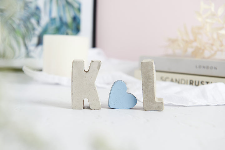 Pastel and Concrete Initials Gift Set