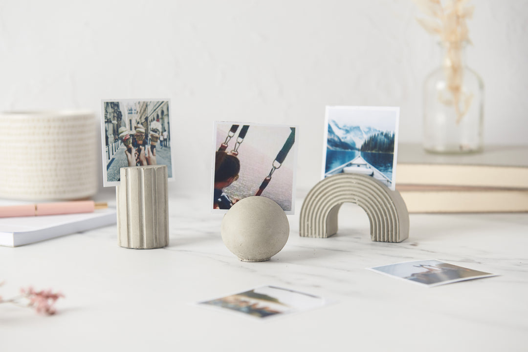 Concrete Photo Card Holders