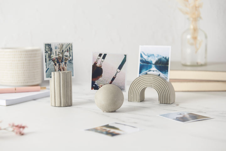 Concrete Photo Card Holders