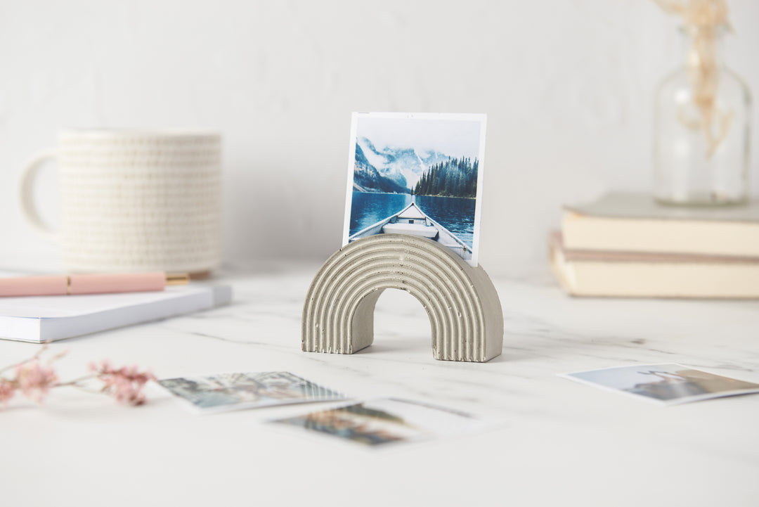 Concrete Photo Card Holders