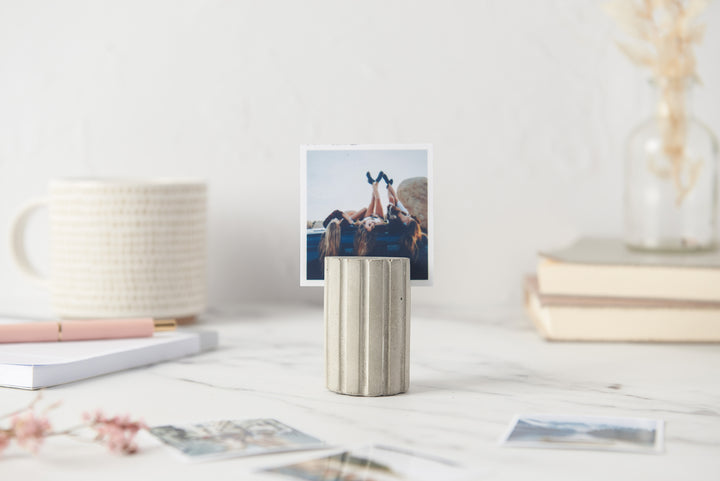 Concrete Photo Card Holders