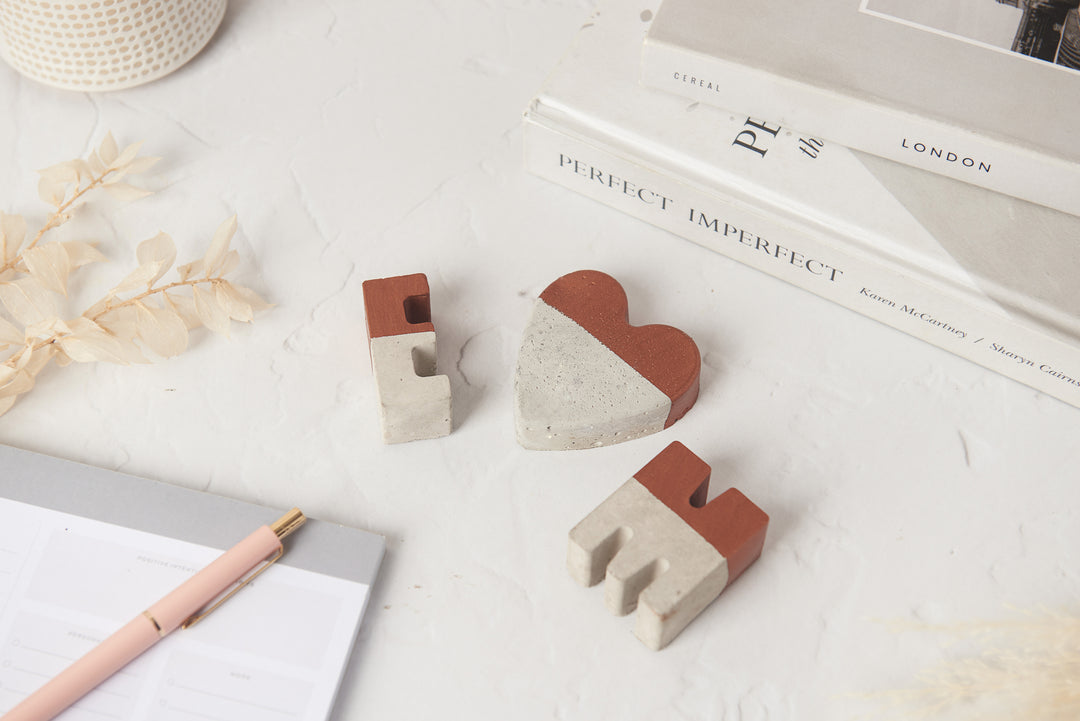 Copper and Concrete Initial Gift Set