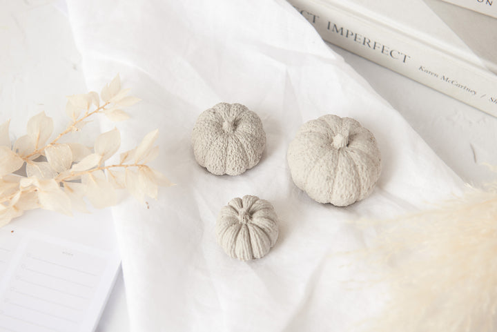 3D Concrete Pumpkins