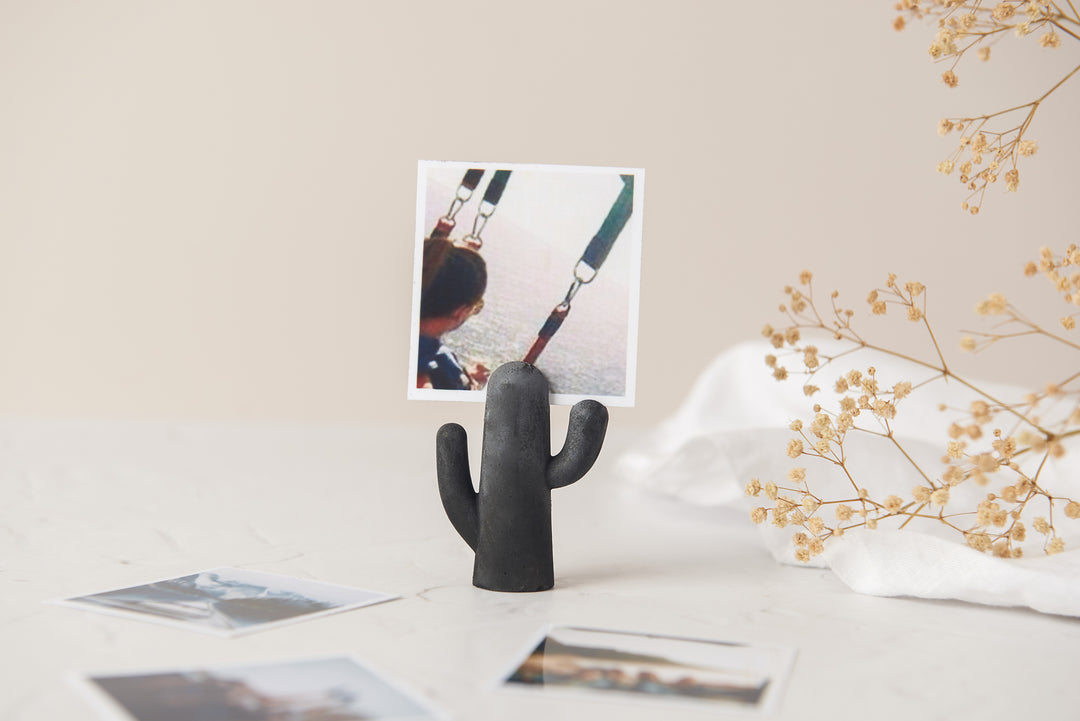 3D Concrete Cacti Photo Holders