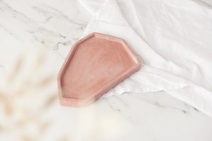 Abstract Shaped Concrete Trays