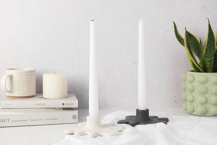 Paint Splat Concrete Candle Stick Holder