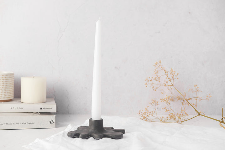 Paint Splat Concrete Candle Stick Holder