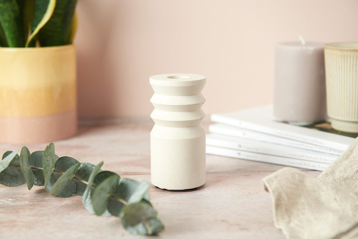 Pillar Concrete Candle Stick Holder