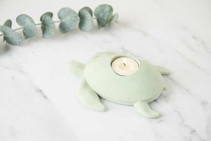 Turtle Concrete Tea Light Holder