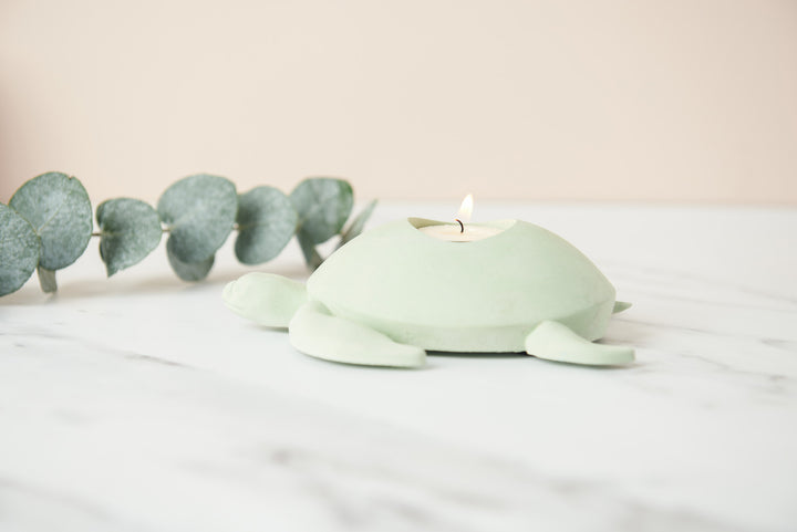 Turtle Concrete Tea Light Holder
