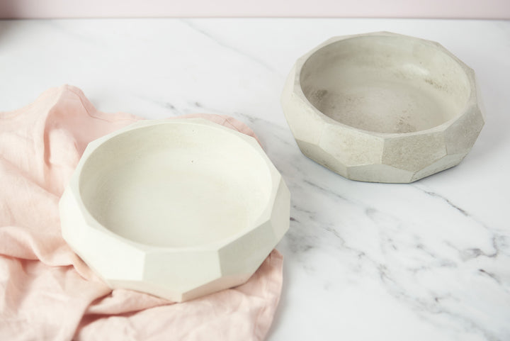 Geometric Concrete Bowl