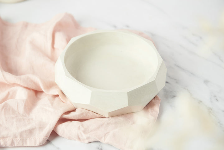 Geometric Concrete Bowl