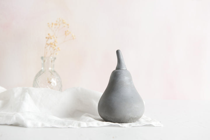 3d Concrete Apple and Pair