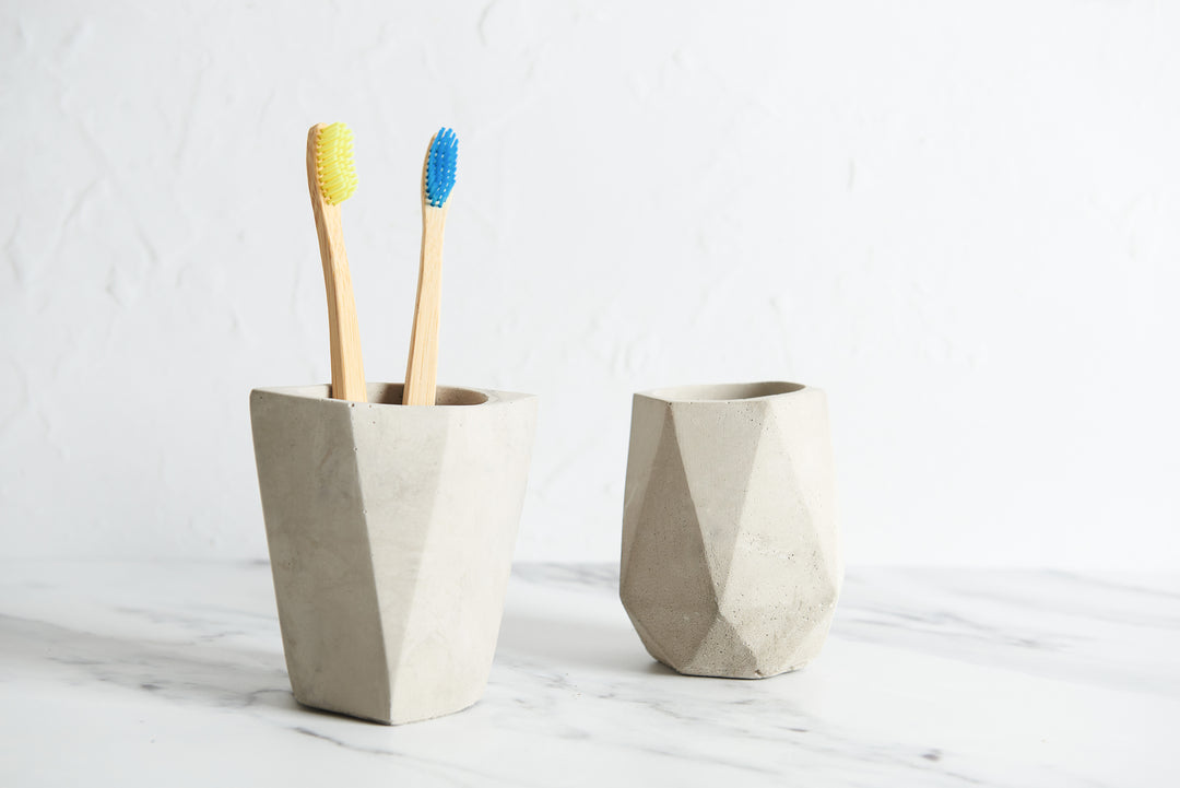 Geometric Tooth Brush Pots