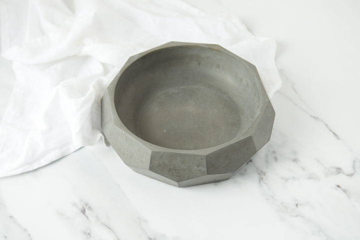 Geometric Concrete Bowl