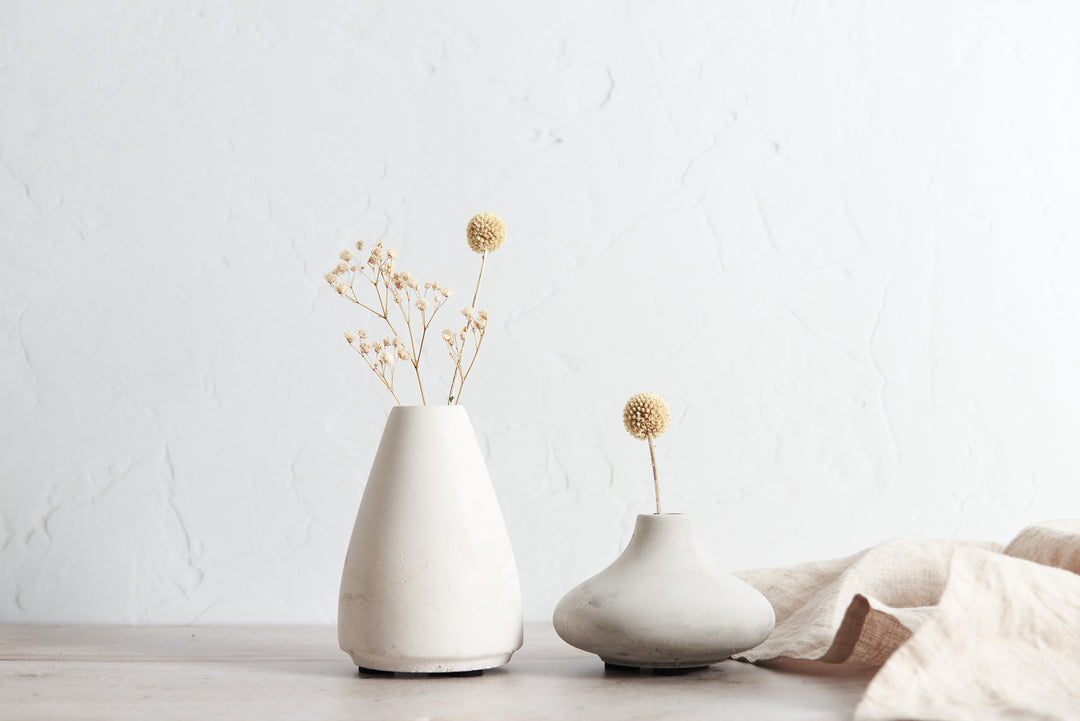 Minimalist Concrete Bud Vases