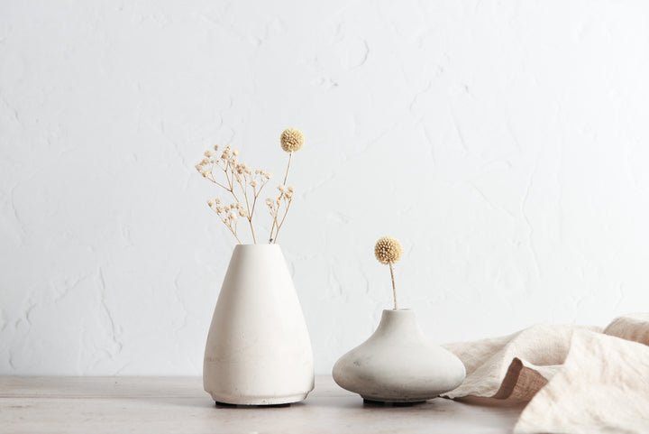 Minimalist Concrete Bud Vases
