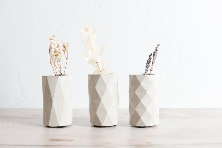 Geometric Concrete Vase Pots